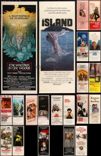 9a0127 LOT OF 21 UNFOLDED AND FORMERLY FOLDED 1970S-80S INSERTS 1970s-1980s cool movie images!