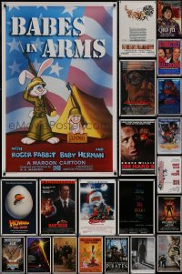 9a0192 LOT OF 22 UNFOLDED MOSTLY SINGLE-SIDED 27X41 ONE-SHEETS 1980s-1990s cool movie images!