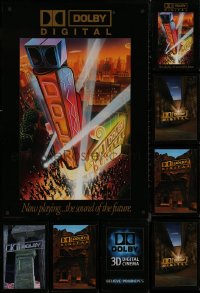 9a0158 LOT OF 14 UNFOLDED DOUBLE-SIDED DLP AND DOLBY 27X40 SPECIAL POSTERS 1990s-2000s cool images!