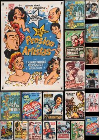 9a0274 LOT OF 20 FOLDED MEXICAN EXPORT POSTERS 1950s-1960s great images from a variety of movies!