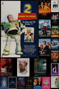 9a0175 LOT OF 25 UNFOLDED SINGLE-SIDED MOSTLY 27X40 ONE-SHEETS 1990s-2000s cool movie images!