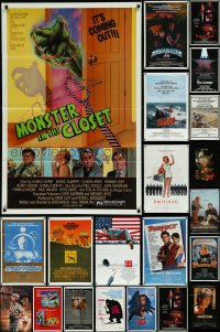 9a0294 LOT OF 129 FOLDED ONE-SHEETS 1970s-1980s great images from a variety of different movies!