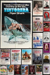 9a0311 LOT OF 65 FOLDED ONE-SHEETS 1970s-1980s great images from a variety of different movies!