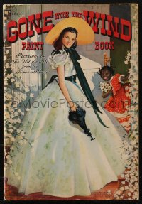 9b0060 GONE WITH THE WIND coloring book 1940 pictures of the Old South from the Screen Play!