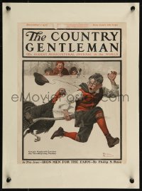 9b0108 COUNTRY GENTLEMAN magazine cover December 1, 1917 great Thanksgiving art by Norman Rockwell!