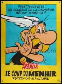 9b1317 ASTERIX & THE BIG FIGHT teaser French 1p 1989 wacky comic cartoon art by Uderzo & Goscinny!