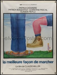 9b1338 BEST WAY French 1p 1976 Claude Miller's La Meilleure facon de marcher, Ferracci art!