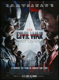9b1367 CAPTAIN AMERICA: CIVIL WAR advance French 1p 2016 Marvel Comics, Chris Evans, Robert Downey Jr