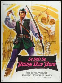 9b1375 CHALLENGE FOR ROBIN HOOD French 1p 1967 Boris Grinsson art of Barrie Ingham, Hammer fantasy!