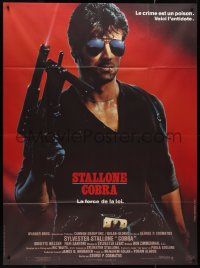 9b1389 COBRA CinePoster REPRO French 1p 1986 Sylvester Stallone is the cure for crime, Alvin art!