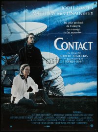 9b1397 CONTACT French 1p 1997 Zemeckis, Jodie Foster & McConaughey get a message from deep space!