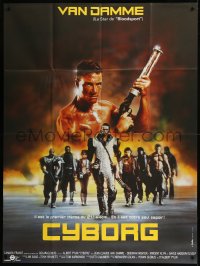 9b1410 CYBORG French 1p 1989 Jean Claude Van Damme, first hero of the 21st century!