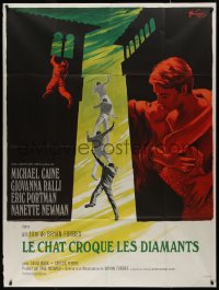 9b1417 DEADFALL French 1p 1968 Michael Caine, Giovanna Ralli, Bryan Forbes, different Grinsson art!