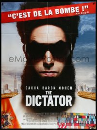9b1425 DICTATOR French 1p 2012 great super close up of Sacha Baron Cohen wearing sunglasses!