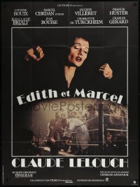 9b1440 EDITH & MARCEL French 1p 1983 Claude Lelouch's biography of singer Piaf & boxer Cerdan!