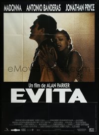 9b1451 EVITA French 1p 1996 Madonna as Eva Peron, Antonio Banderas, Alan Parker, Oliver Stone