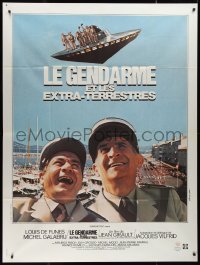 9b1472 GENDARME & THE CREATURES FROM OUTER SPACE French 1p 1980 Louis de Funes Michel Galabru!