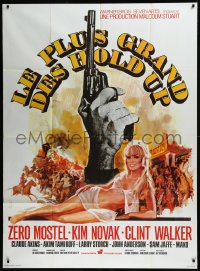 9b1486 GREAT BANK ROBBERY French 1p 1970 completely different art of sexy Kim Novak by Michel Landi!
