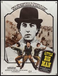 9b1574 LITTLE BIG MAN French 1p 1971 different image of Dustin Hoffman, directed by Arthur Penn