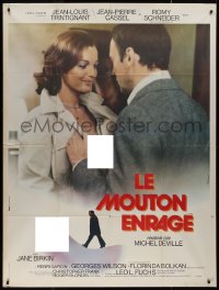 9b1583 LOVE AT THE TOP French 1p 1974 Jean-Louis Trintignant, Romy Schneider, sexy nude image, rare!