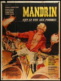 9b1589 MANDRIN French 1p 1962 great Vanni Tealdi art of swashbuckler Georges Riviere, very rare!
