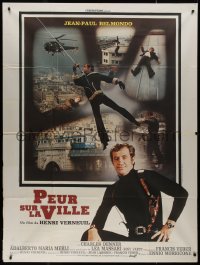 9b1626 NIGHT CALLER French 1p 1975 Henri Verneuil's Peur sur la ville, cool montage of Belmondo!