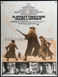9b1634 ONCE UPON A TIME IN THE WEST French 1p R1970s Leone, Cardinale, Fonda, Bronson & Robards!