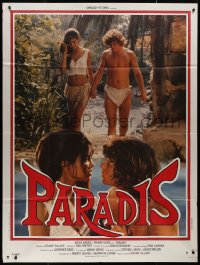 9b1641 PARADISE French 1p 1982 sexy young Phoebe Cates & Willie Aames on tropical island!