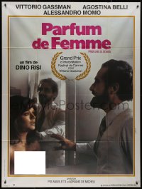 9b1693 SCENT OF A WOMAN French 1p 1976 c/u of Vittorio Gassman & sexy naked Agonstina Belli!!