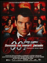 9b1759 TOMORROW NEVER DIES French 1p 1997 Pierce Brosnan as Bond, Michelle Yeoh, Teri Hatcher!