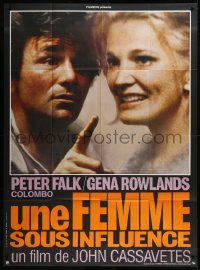 9b1792 WOMAN UNDER THE INFLUENCE French 1p 1976 John Cassavetes, c/u of Peter Falk & Gena Rowlands!