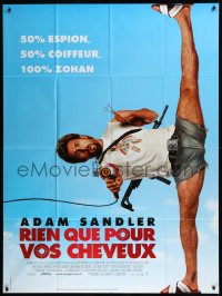 9b1798 YOU DON'T MESS WITH THE ZOHAN French 1p 2008 wacky image of Adam Sandler doing the splits!