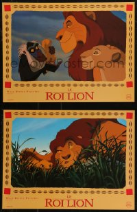 9b1287 LION KING 11 French LCs 1994 classic Disney cartoon set in Africa, great images!