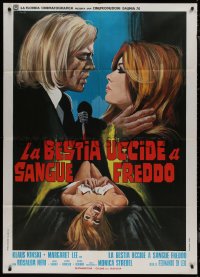 9b0713 ASYLUM EROTICA Italian 1p 1971 art of Klaus Kinski & sexy Margaret Lee by Franco!