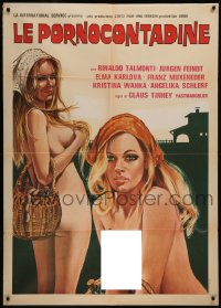 9b0715 AUCH NINOTSCHKA ZIEHT IHR HOSCHEN AUS Italian 1p 1980 art of sexy naked German ladies!