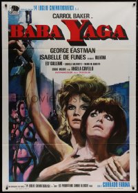 9b0717 BABA YAGA Italian 1p 1973 Iaia art of witch Carroll Baker & sexy dominatrix!