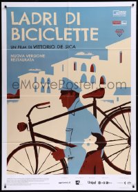 9b0728 BICYCLE THIEF Italian 1p R2019 Vittorio De Sica's classic Ladri di biciclette, Ayestaran art!