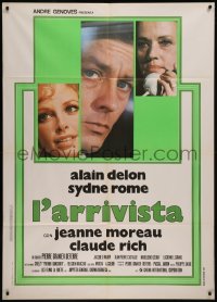 9b0799 CREEZY Italian 1p 1974 great image of Alain Delon, Sydne Rome & Jeanne Moreau, rare!