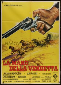 9b0823 DESPERATE MISSION Italian 1p 1969 Joaquin Murieta, cool different art of revolver & horses!