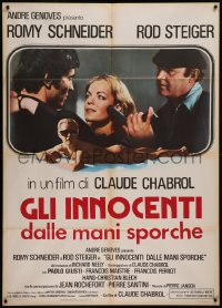 9b0835 DIRTY HANDS Italian 1p 1975 Romy Schneider, Rod Steiger, directed by Claude Chabrol, rare!