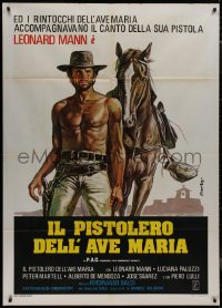 9b0891 FORGOTTEN PISTOLERO Italian 1p R1970s Il Pistolero dell'Ave Maria, spaghetti western, rare!