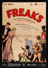 9b0894 FREAKS Italian 1p R2016 Tod Browning classic, wonderful art from 1st release Belgian poster!