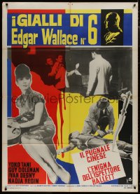 9b0951 I GIALLI DI EDGAR WALLACE N.6 Italian 1p 1966 from episodes of Edgar Wallace Mystery Theatre!