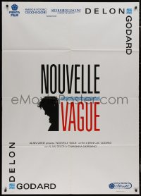 9b1063 NEW WAVE Italian 1p 1990 Jean-Luc Godard's Nouvelle Vague, Alain Delon, silhouette art, rare!