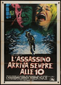 9b1068 NIGHT VISITOR Italian 1p 1973 Trevor Howard, Liv Ullmann, cool different horror art!