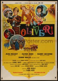 9b1082 OLIVER Italian 1p 1969 Charles Dickens, Mark Lester, Shani Wallis, Carol Reed, Terpning art!
