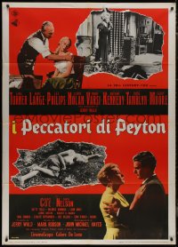 9b1102 PEYTON PLACE Italian 1p R1966 Lana Turner, from the novel by Grace Metalious!