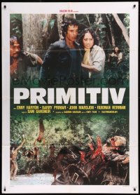 9b1117 PRIMITIVES Italian 1p 1978 Primitif, wild Indonesian cannibal horror, ultra rare!