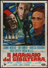 9b1148 SAILOR FROM GIBRALTAR Italian 1p 1967 Tony Richardson, Avelli art of Jeanne Moreau & co-stars!