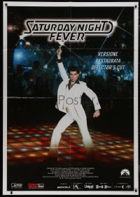 9b1151 SATURDAY NIGHT FEVER Italian 1p R2017 image of disco dancer John Travolta, director's cut!